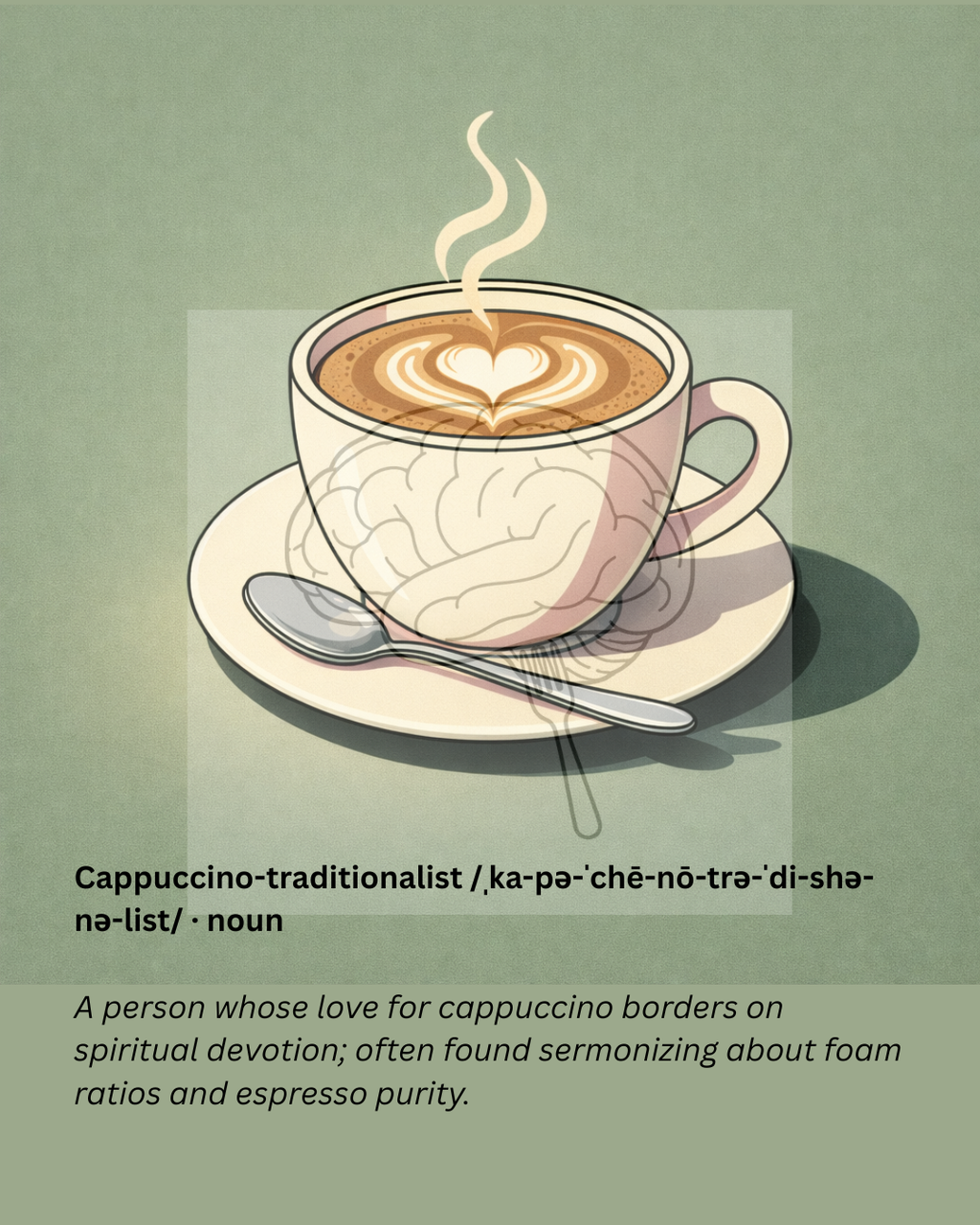 Cappuccino Traditionalist | Thought Fodder