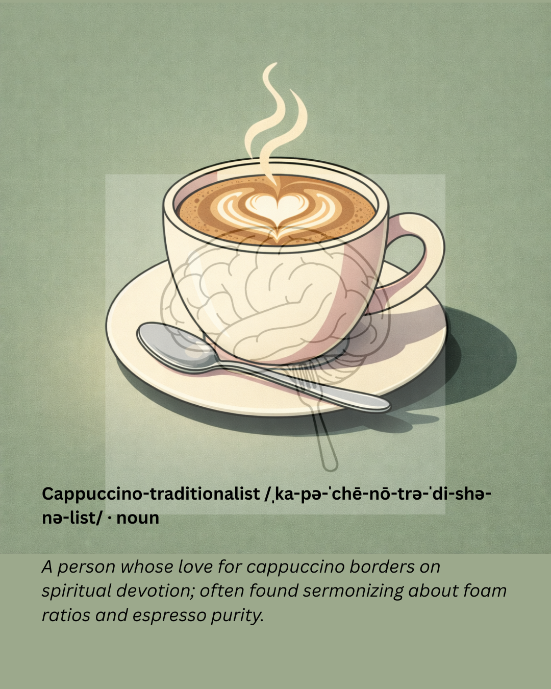 Cappuccino Traditionalist | Thought Fodder