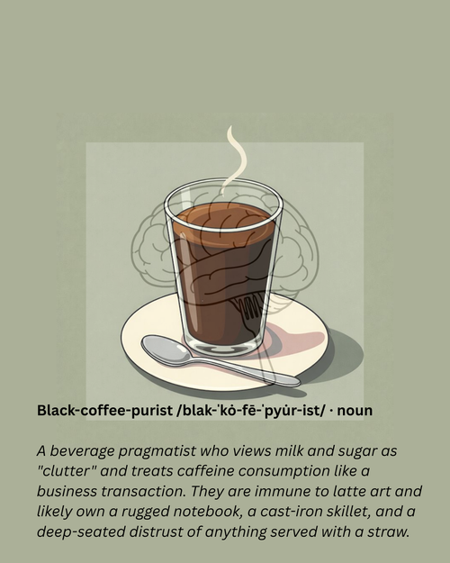 Funny coffee americano drinker definition Thought Fodder