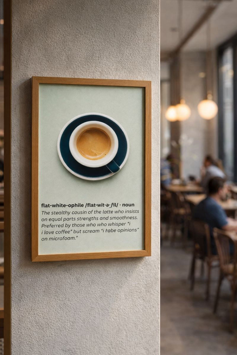 Flat-White-Ophile Digital Art | Thought Fodder