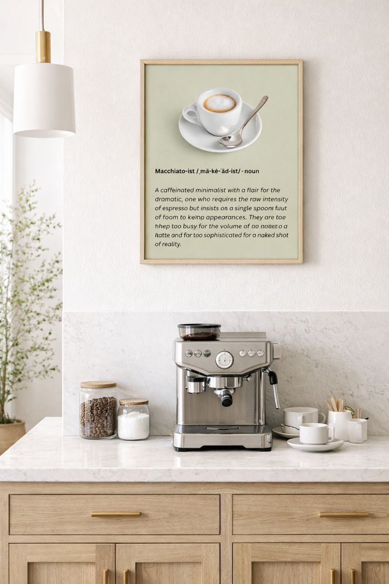 Modern Kitchen funny wall art digital art coffee