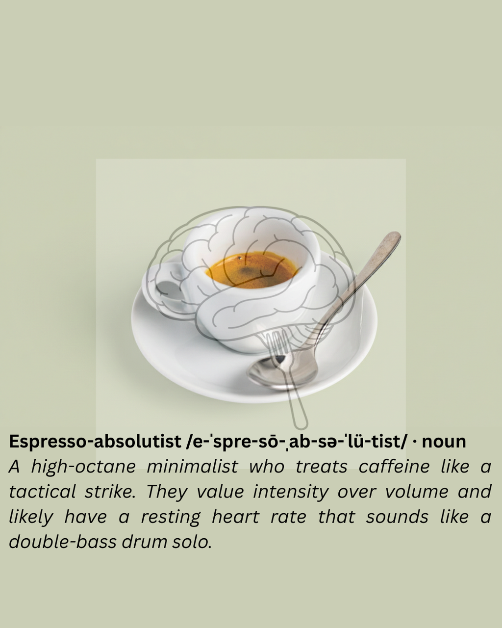 Digital Art Funny Espresso Drinker Wall Art