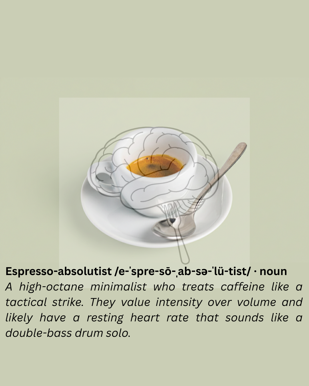 Digital Art Funny Espresso Drinker Wall Art