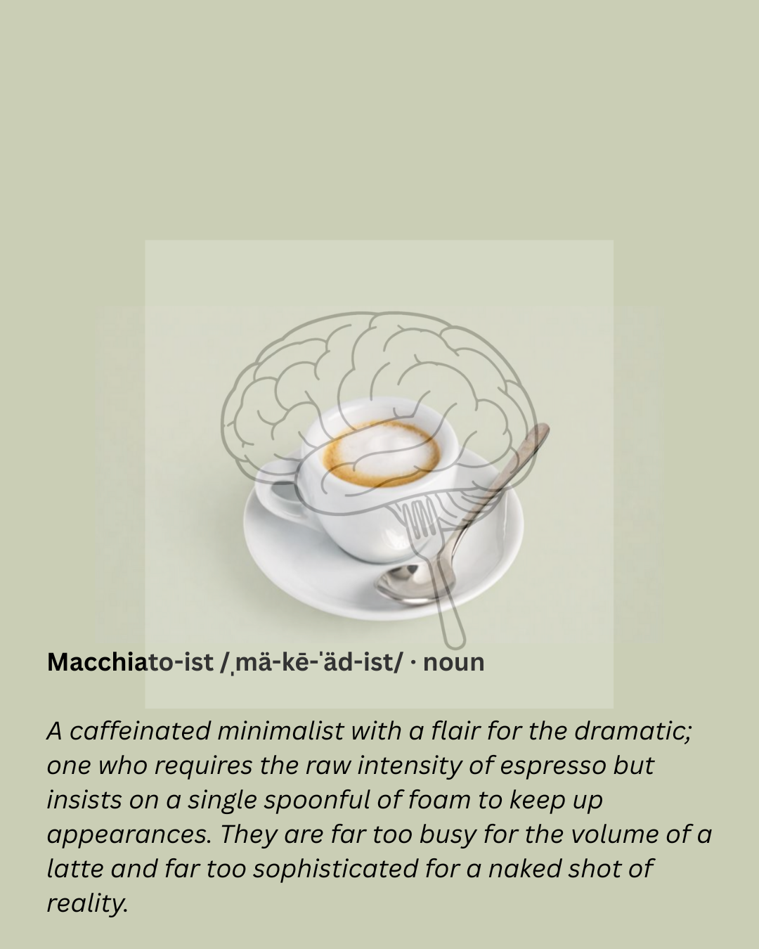 Macchiatoist Digital Art Funny Coffee