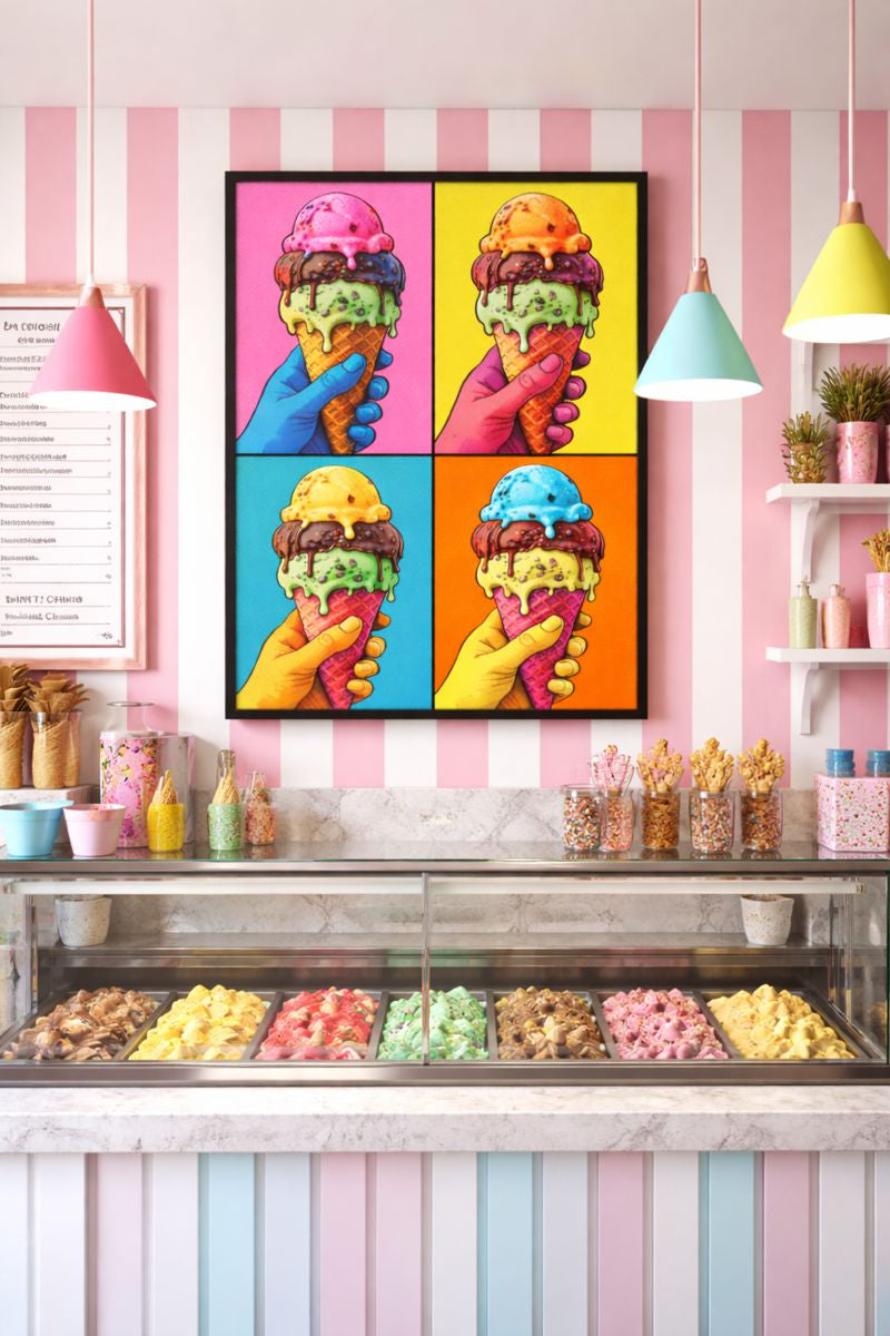 Melting Ice Cream Pop Art | Thought Fodder