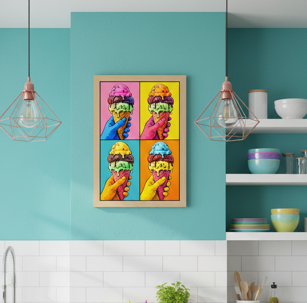 Melting Ice Cream Pop Art | Thought Fodder