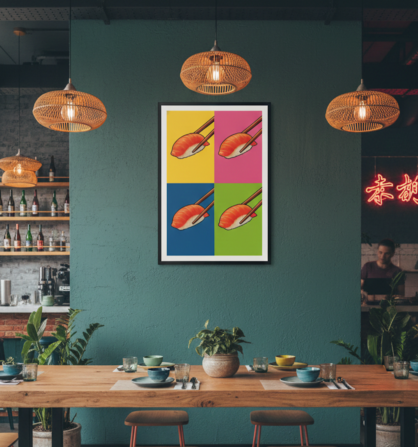 Sushi Shots Pop Art | Thought Fodder