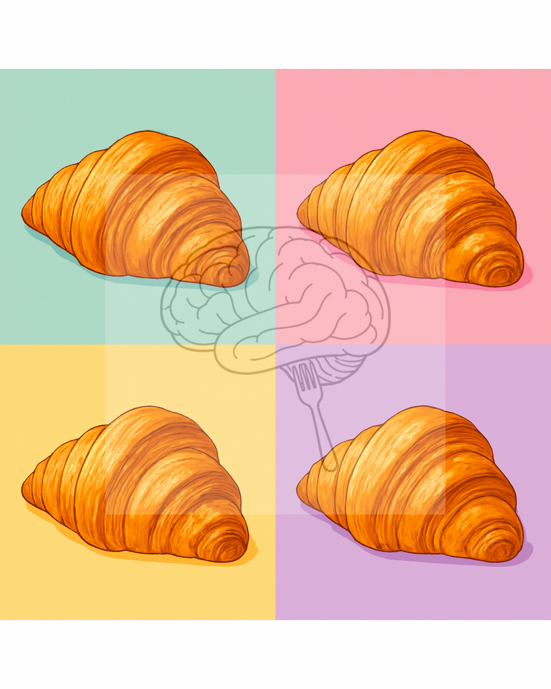 Croissant Thought Fodder Pop Art