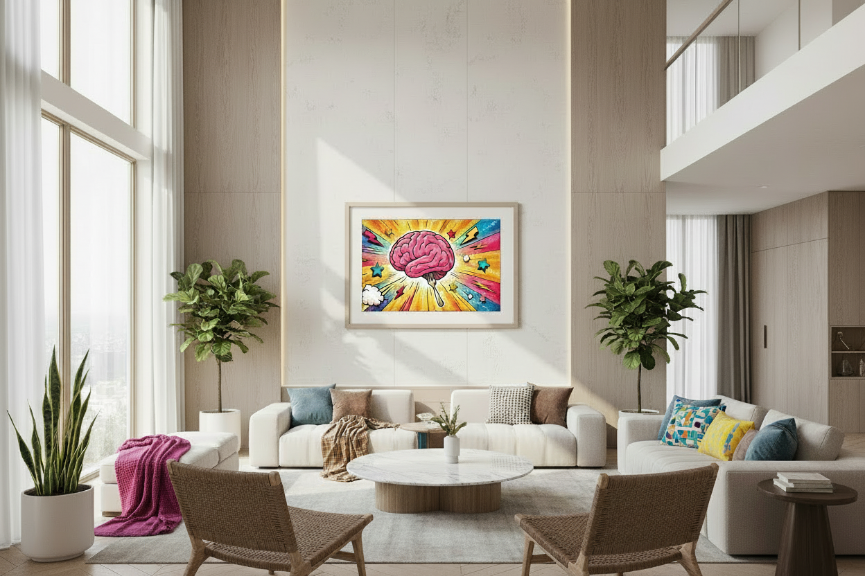 Modern home with clean coffee table